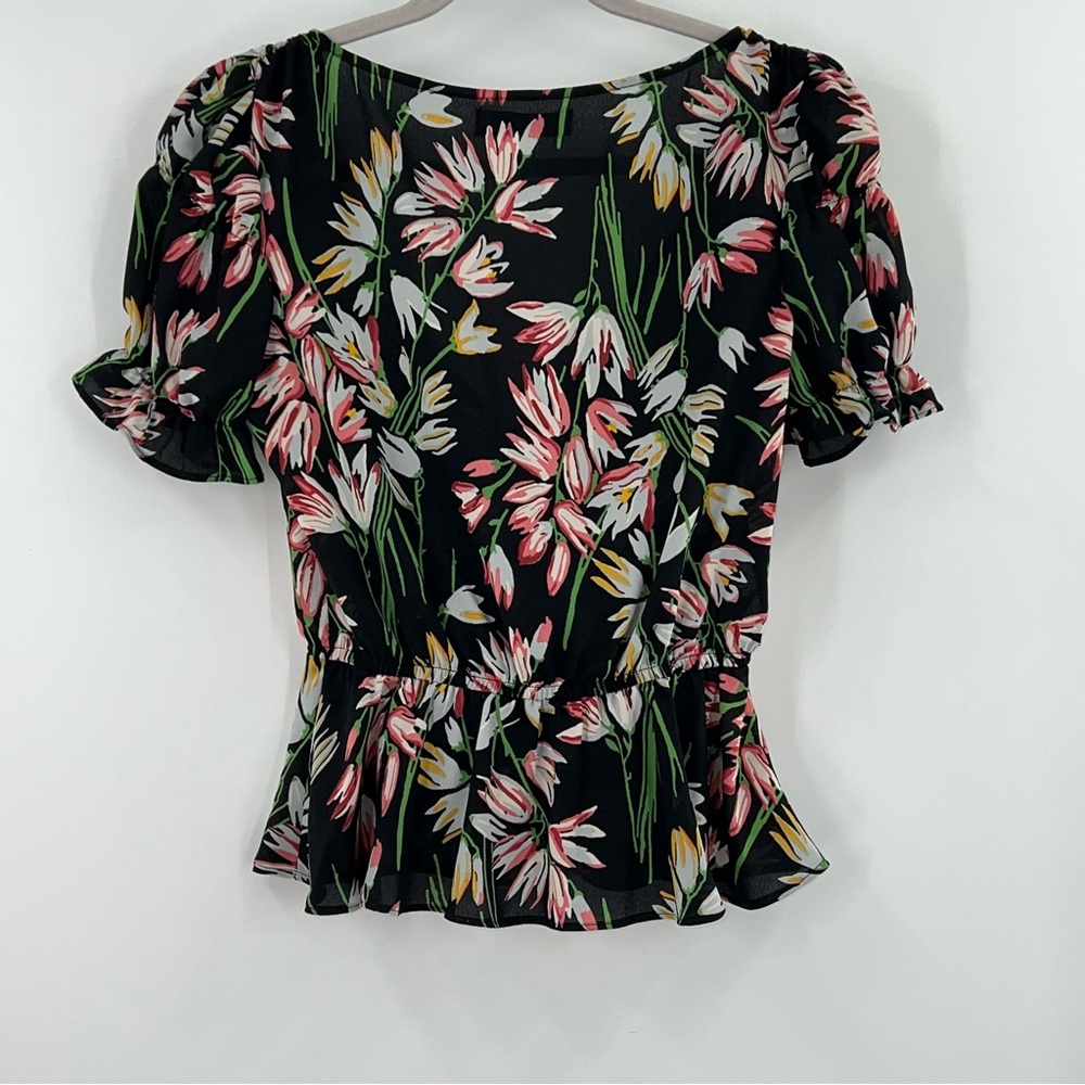 Likely Archer Black Floral Top size XS - Picture 4 of 8